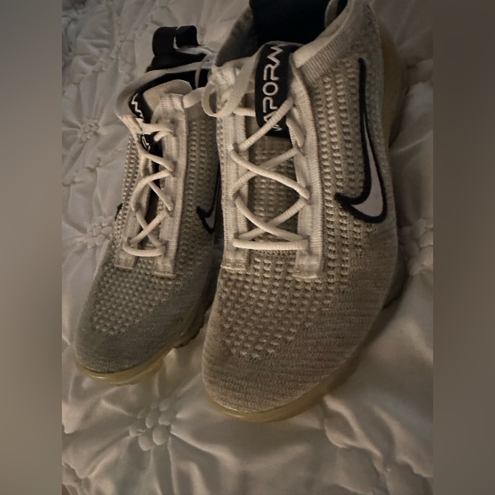 Nike Flyknit Running Sneakers in White and Black